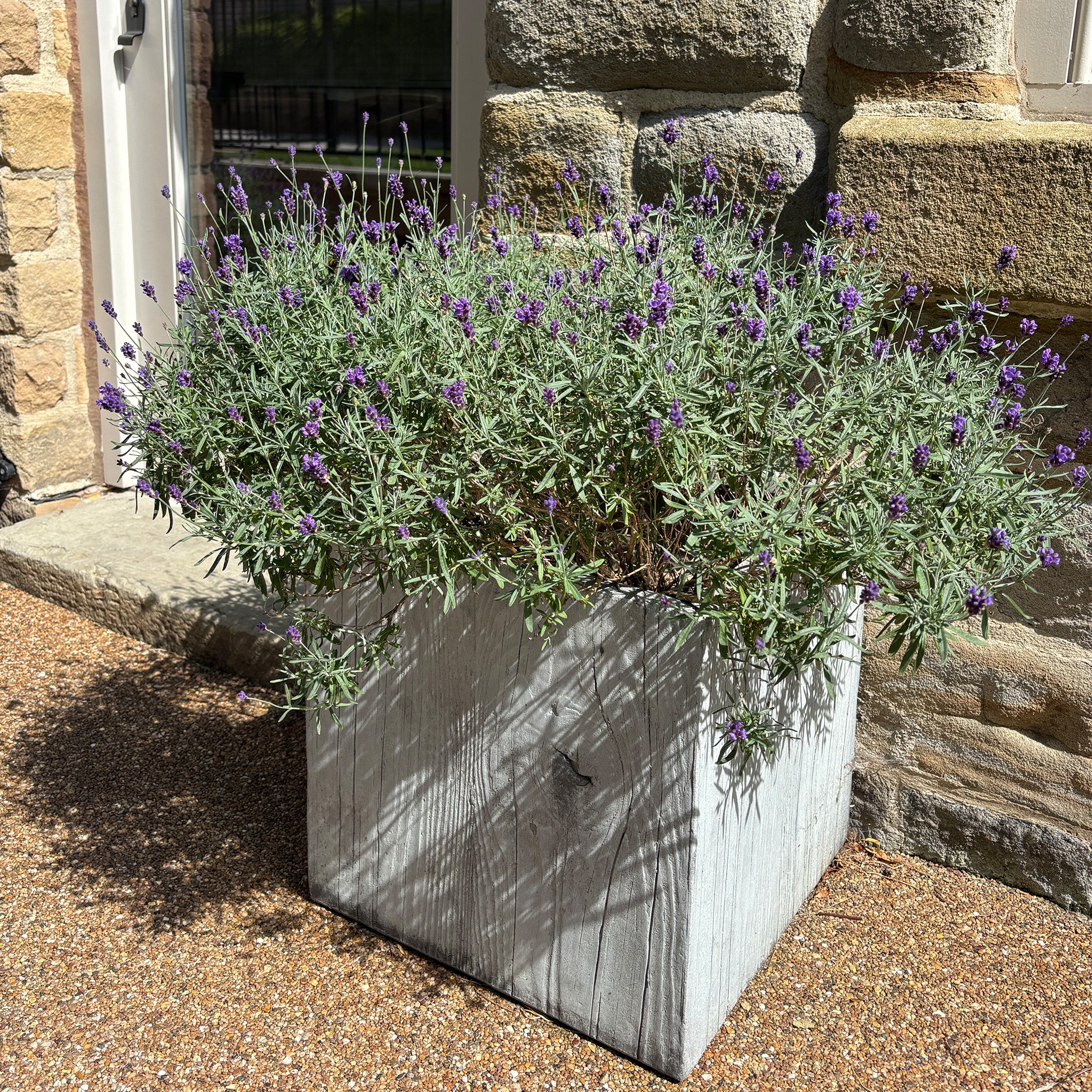 Grey Wood Effect Planter
